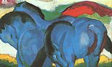 Famous Blue Paintings - The Little Blue Horses